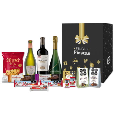 Caja Navideña Negra 1 - (Oro)