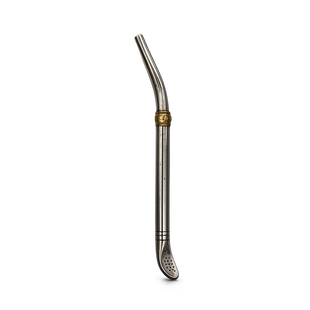 Bombilla acero paleta 17cm 